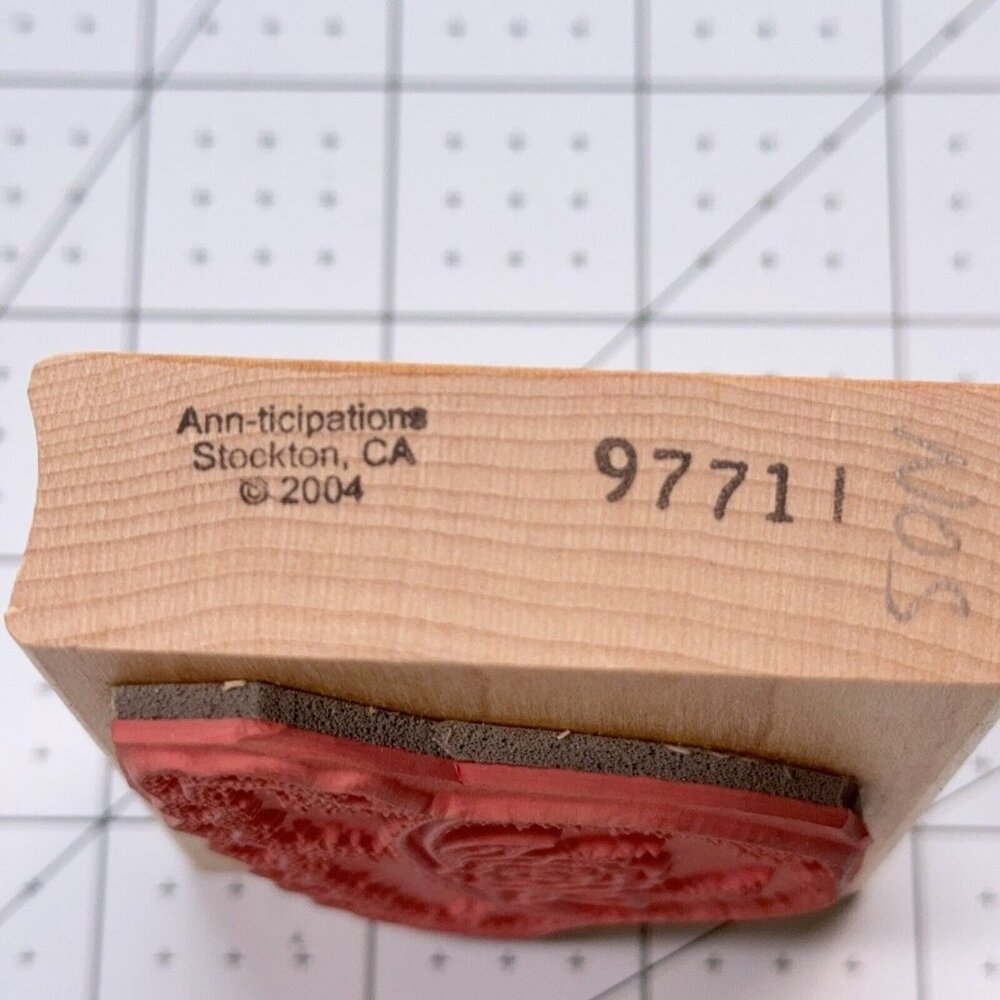 Rose Hat  Rubber Stamp Ann-ticipations Spring Summer Flower Garden Fashion Craft - Picture 3 of 5